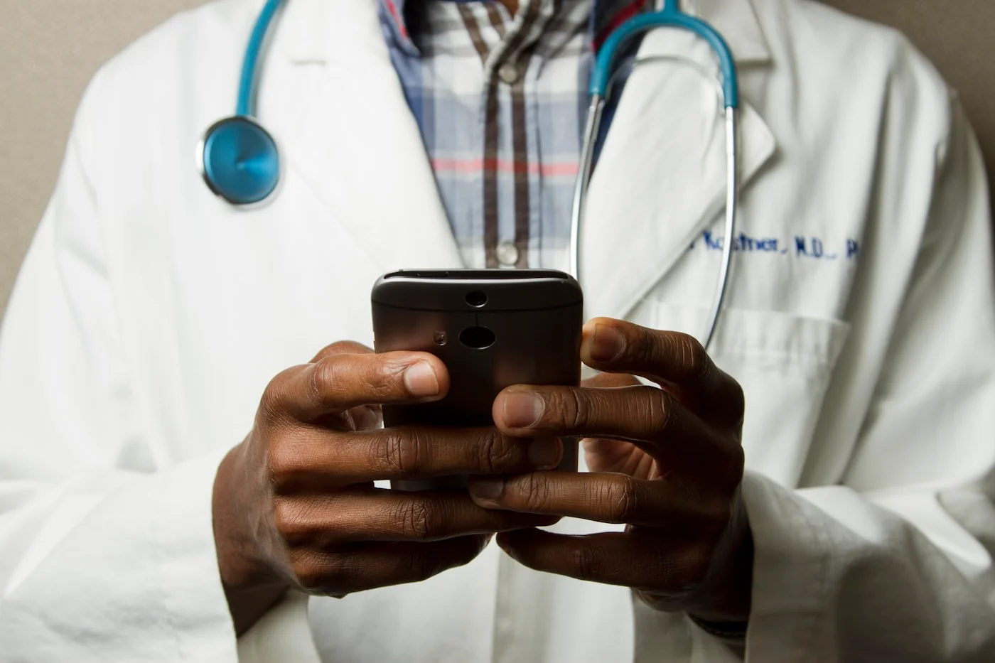 Young medical professionals collaborating
